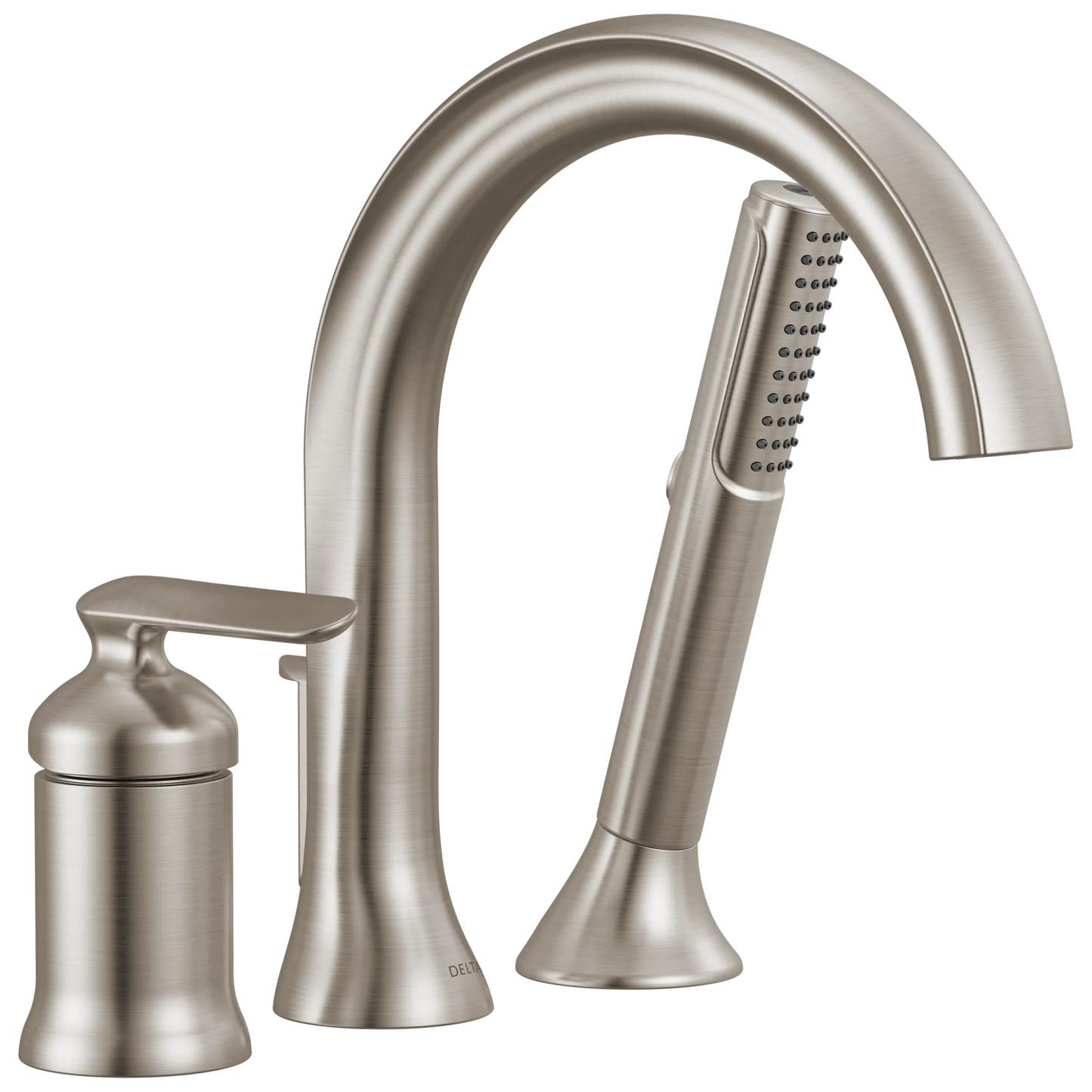 Delta Bonacci T3745 Three Hole Roman Tub Trim with Hand Shower - Lumicoat Stainless