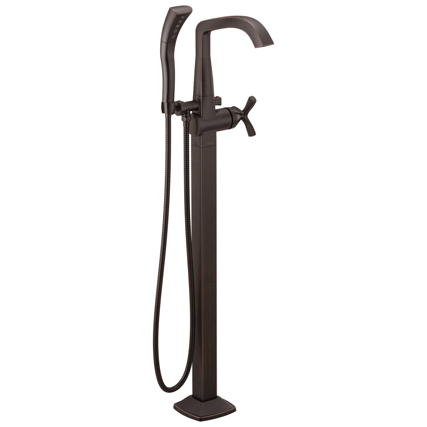 Single Handle Floor Mount Tub Filler Trim