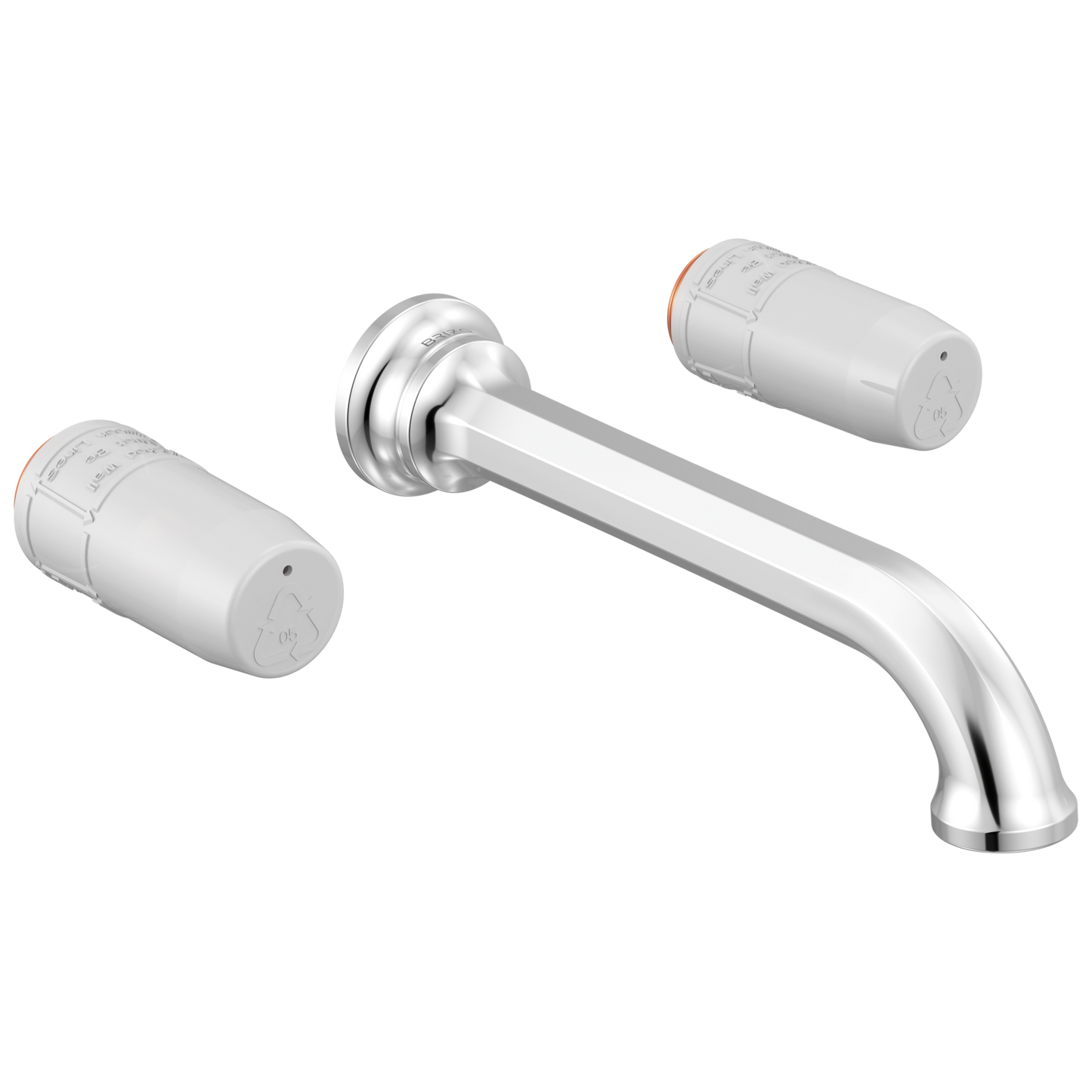 Brizo Beauclere T65865LF Two-Handle Wall Mount Lavatory Faucet - Less Handles 1.2 GPM - Chrome