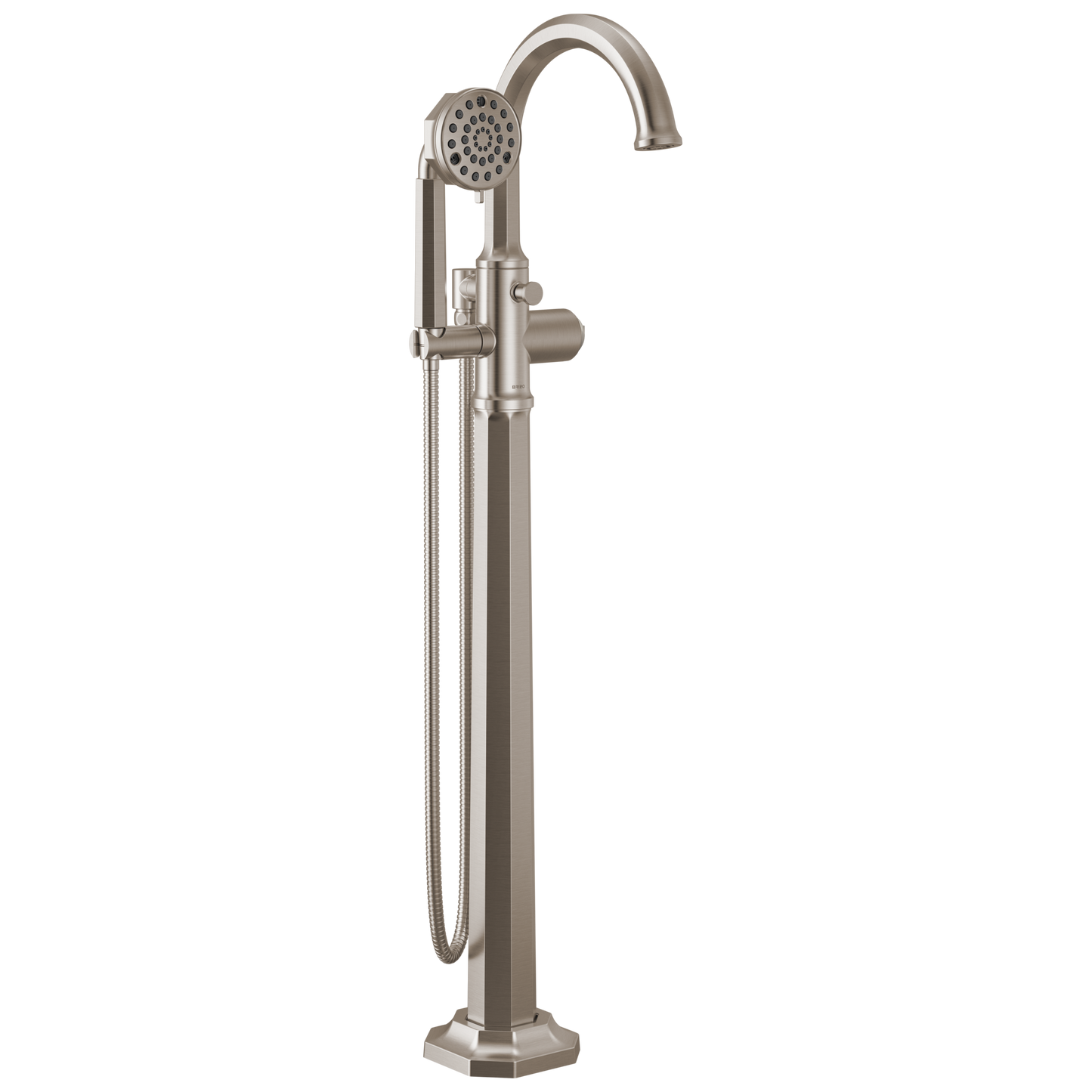 Brizo Beauclere T70165 Single-Handle Freestanding Tub Filler - Less Handle - Luxe Nickel