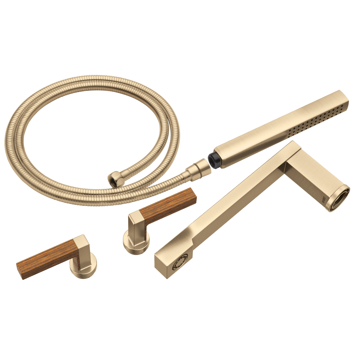 Brizo Frank Lloyd Wright T70322 Two-Handle Tub Filler Trim Kit with Lever Handles