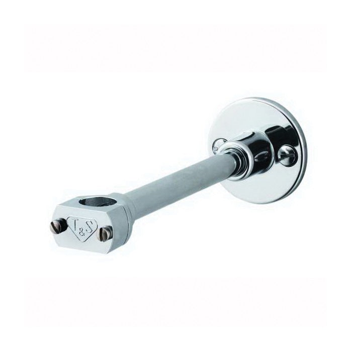 T&S Brass B-0109-01 Wall Bracket Assembly, Brass, Polished Chrome