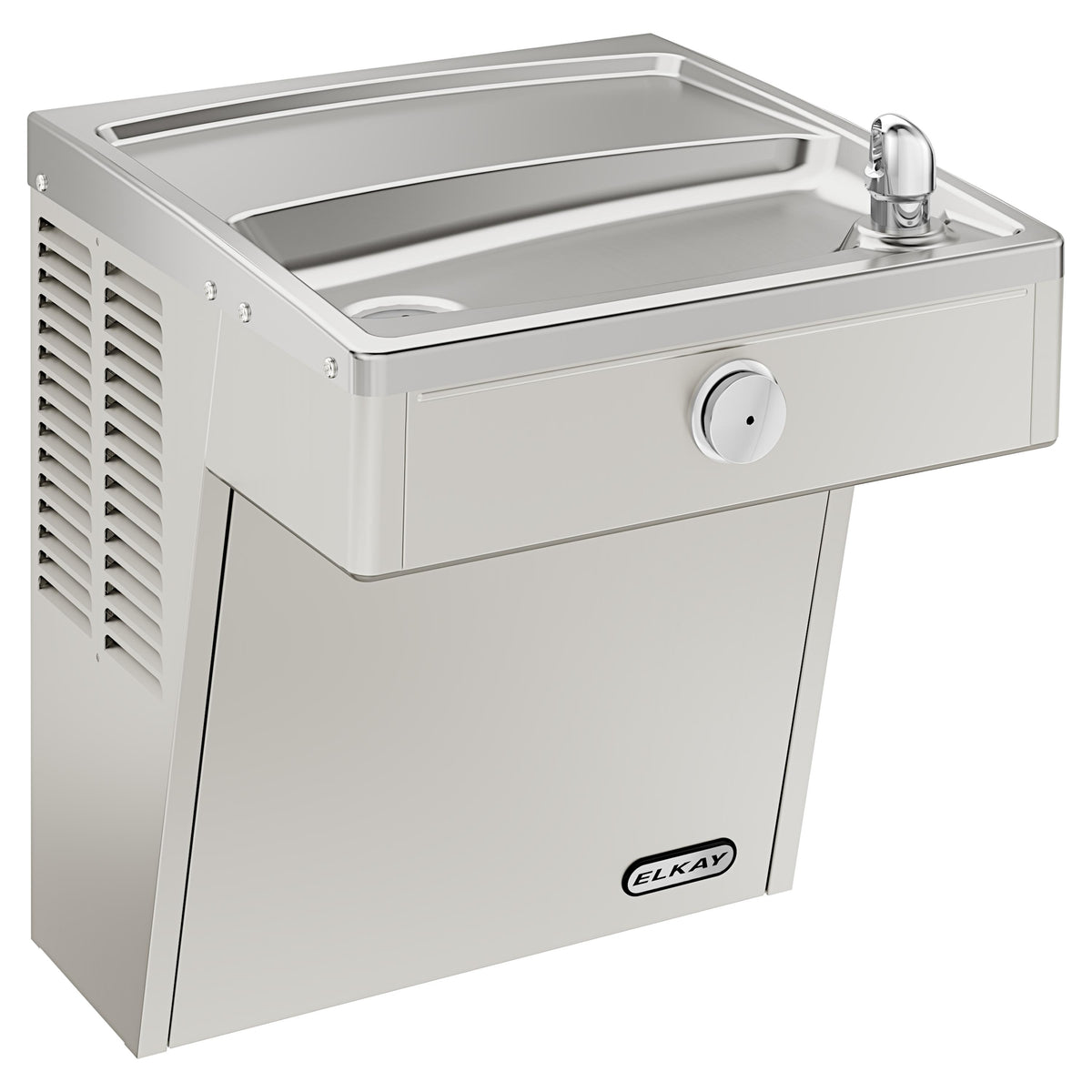 Elkay Wall Mount Vandal Resistant ADA Cooler Non-filtered Non-refrigerated Stainless