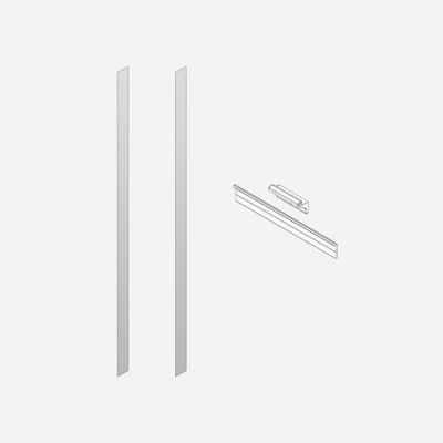 Robern Semi-Recessed and Ganging Kits, 6" x 48" x 2/25", For M Series Reserve Cabinets