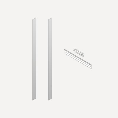 Robern Semi-Recessed and Ganging Kits, 6" x 40" x 2/25", For M Series Reserve Cabinets