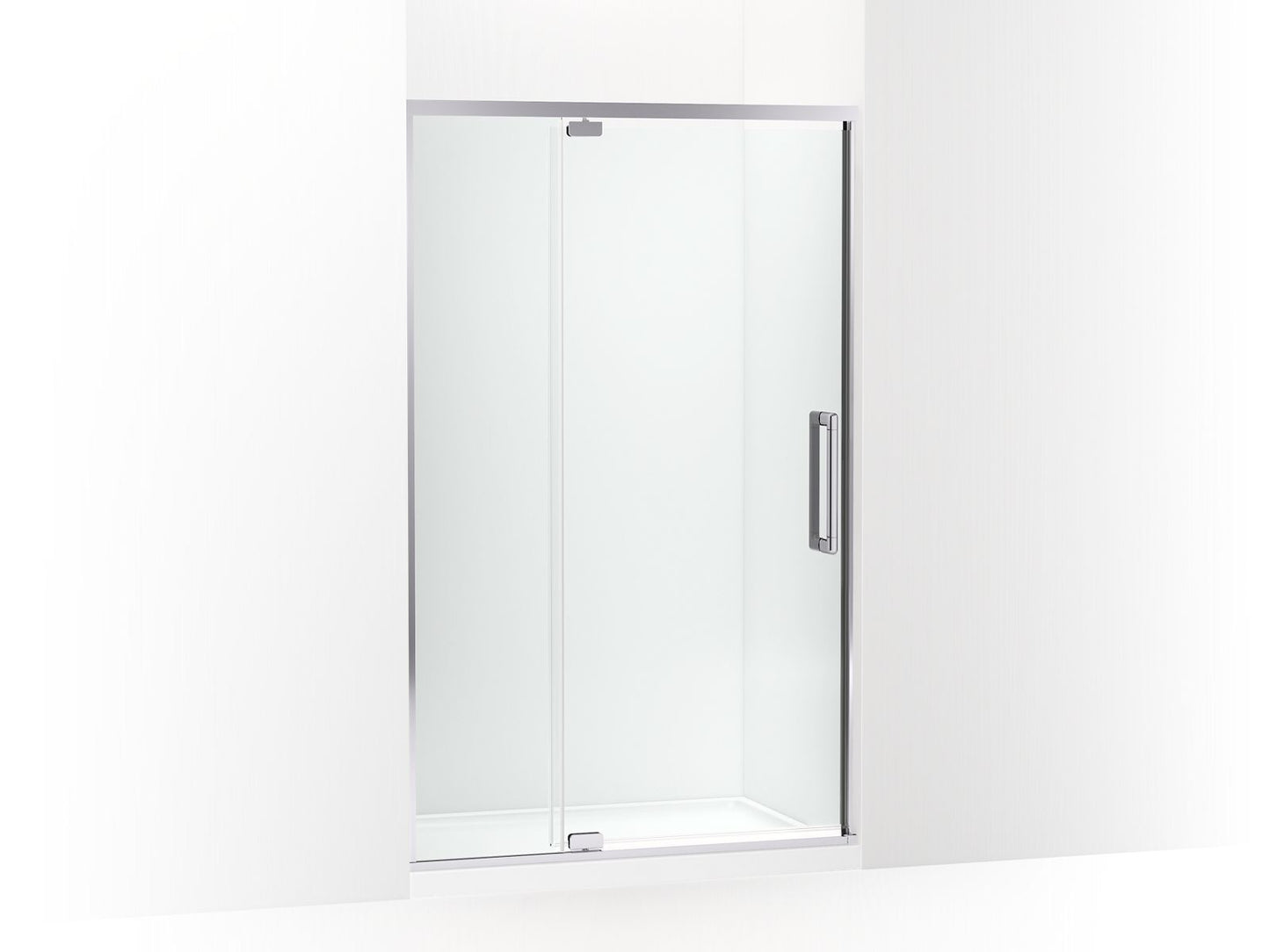 KOHLER K-CA37599-8L Statement 76" H pivot shower door with 5/16"-thick glass