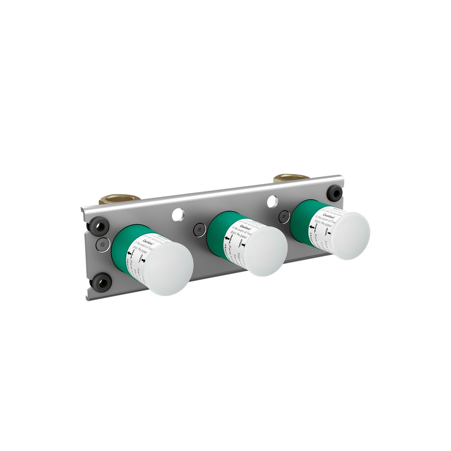 Rough, Thermostatic Trim Exposed/Concealed Installation for 2 Functions