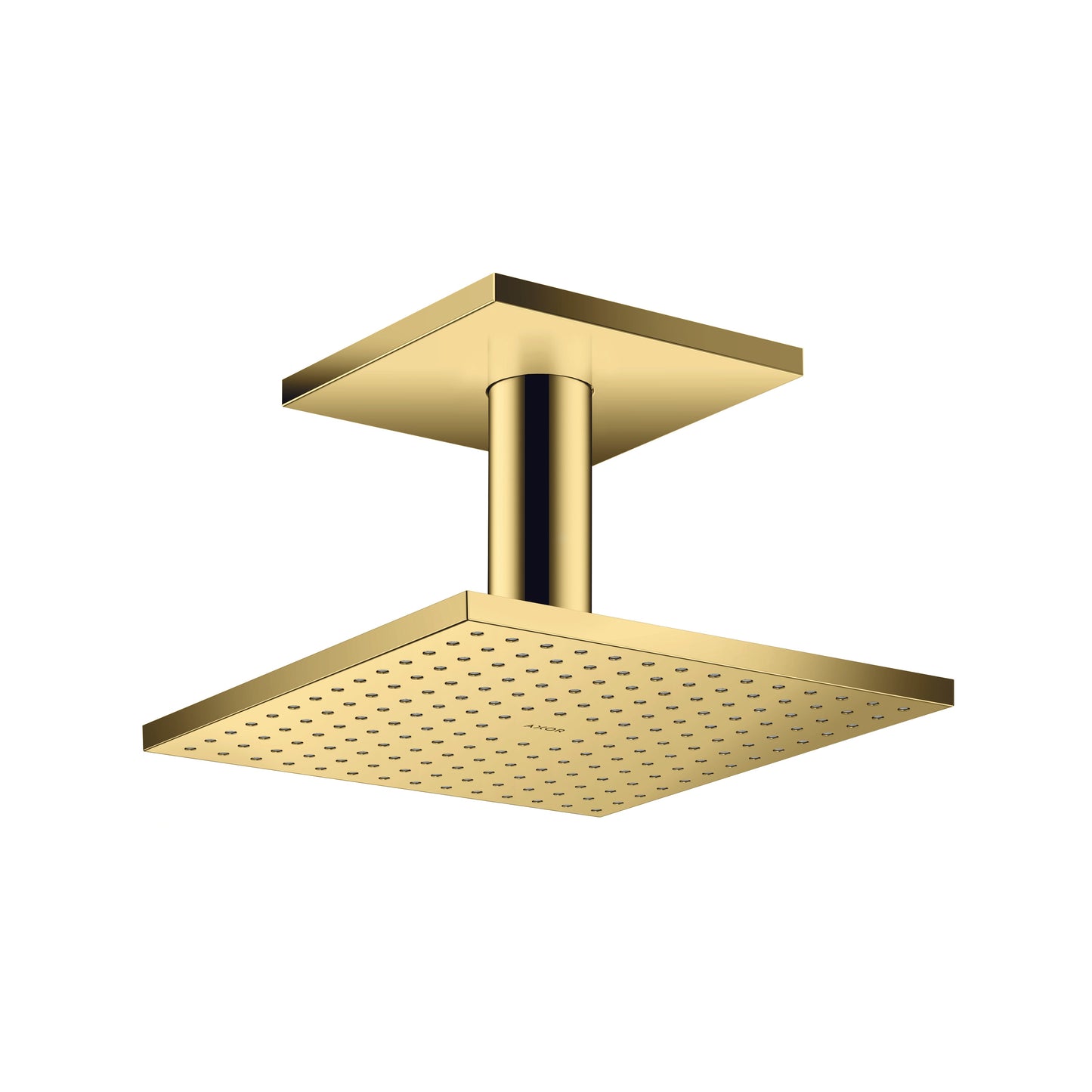 AXOR ShowerSolutions Showerhead 250 Square 2-Jet Ceiling Connection, 2.5 GPM