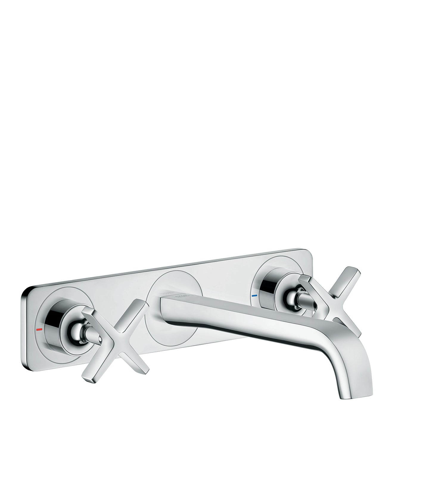 AXOR Citterio E Wall-Mounted Widespread Faucet Trim with Base Plate, 1.2 GPM