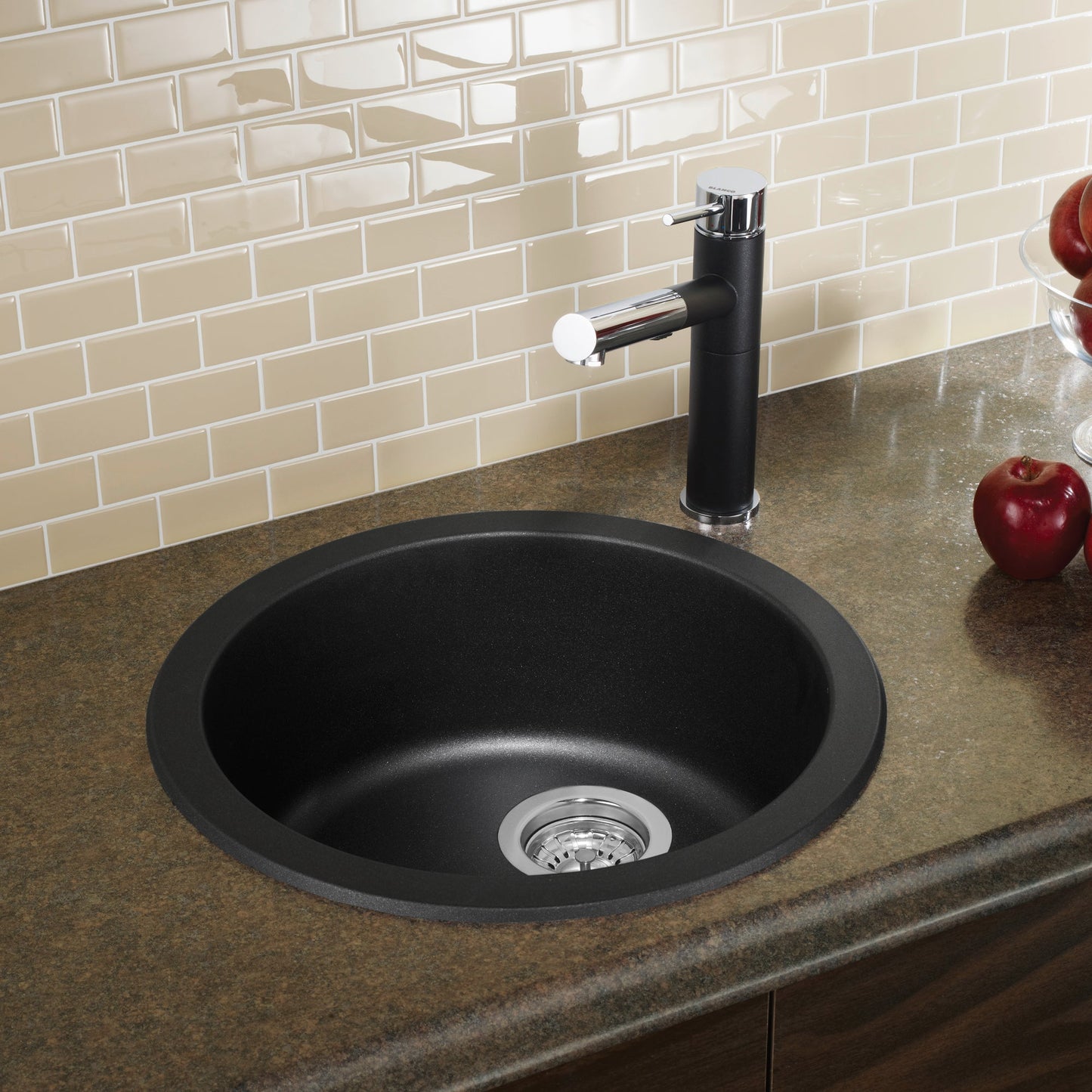 Anthracite - BLANCORONDO SILGRANIT 18" Dual Mount Bar Sink