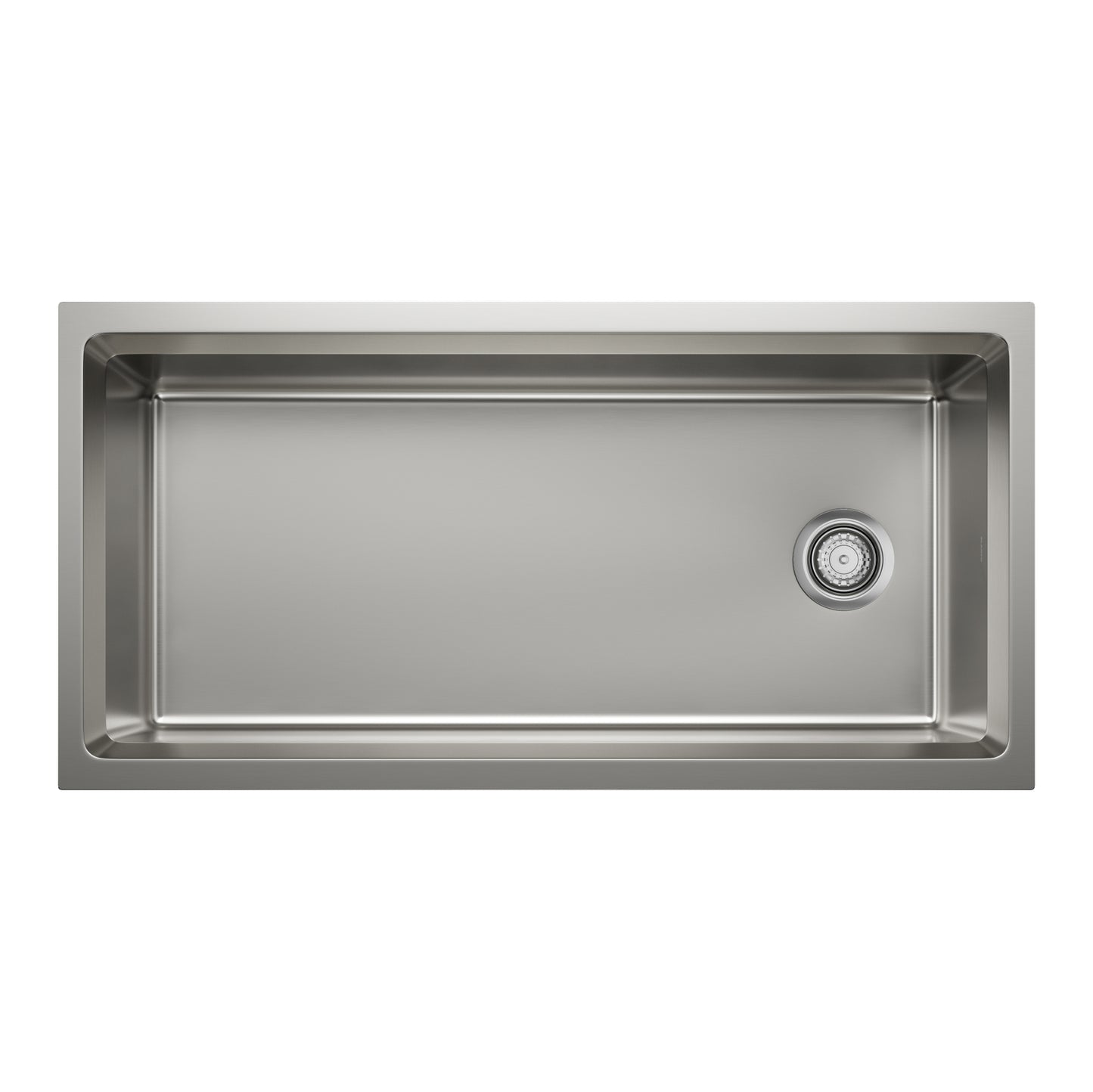 Satin Polish - BLANCO Inteos 39" Single Bowl Reversible Undermount Stainless Steel Workstation Kitchen Sink
