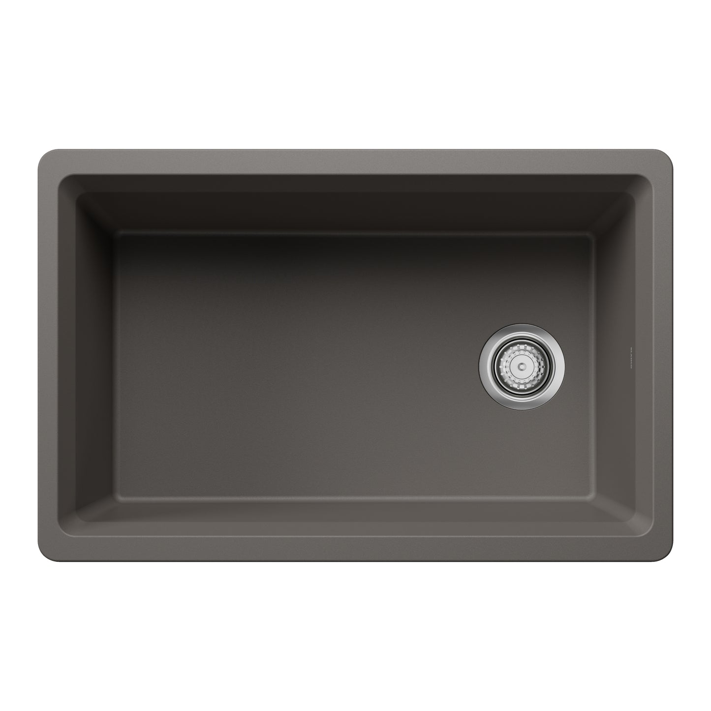 Volcano Gray - BLANCO Inteos SILGRANIT 30" Single Bowl Reversible Undermount Workstation Kitchen Sink