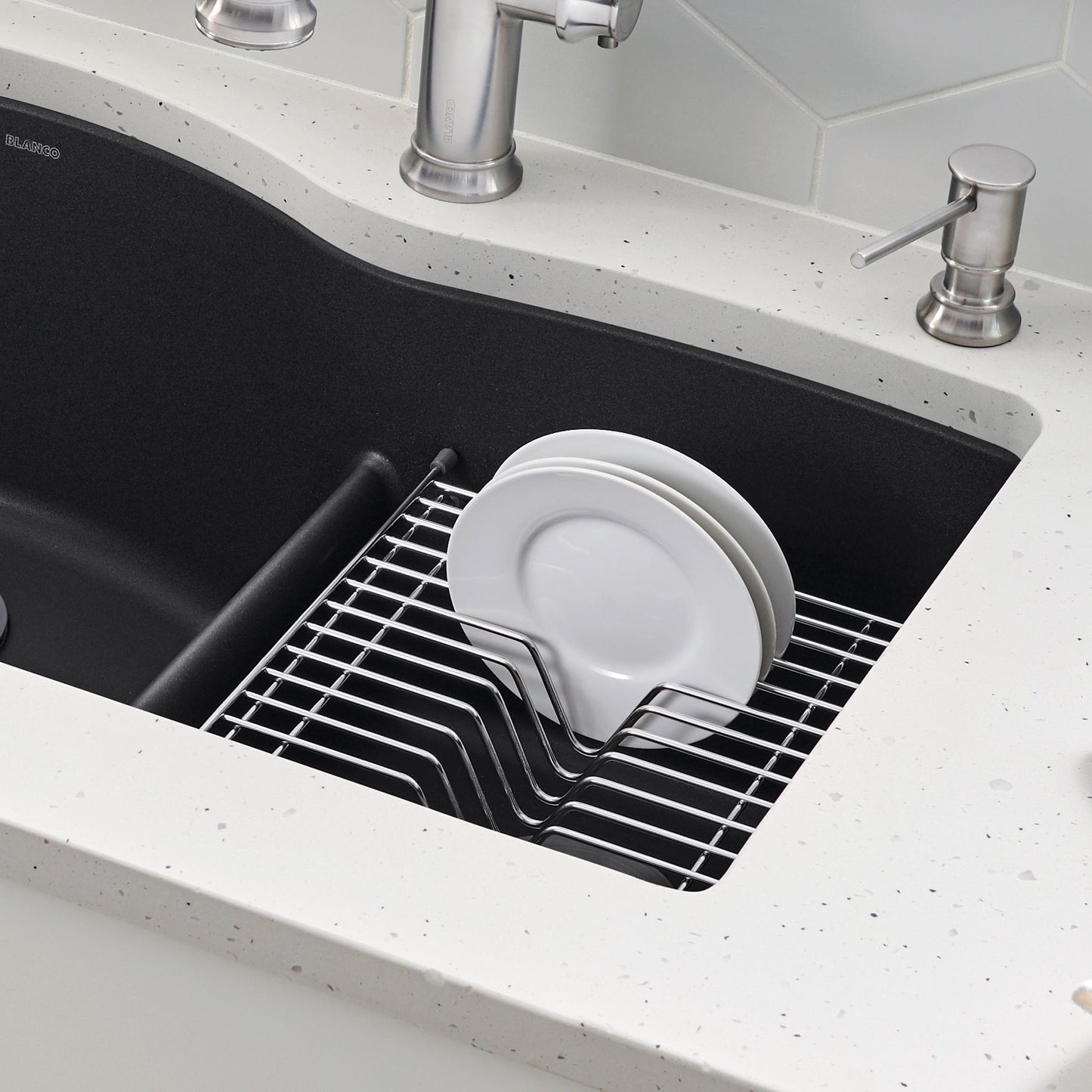 BLANCO Stainless Steel Floating Dish Rack for Select Diamond Sinks