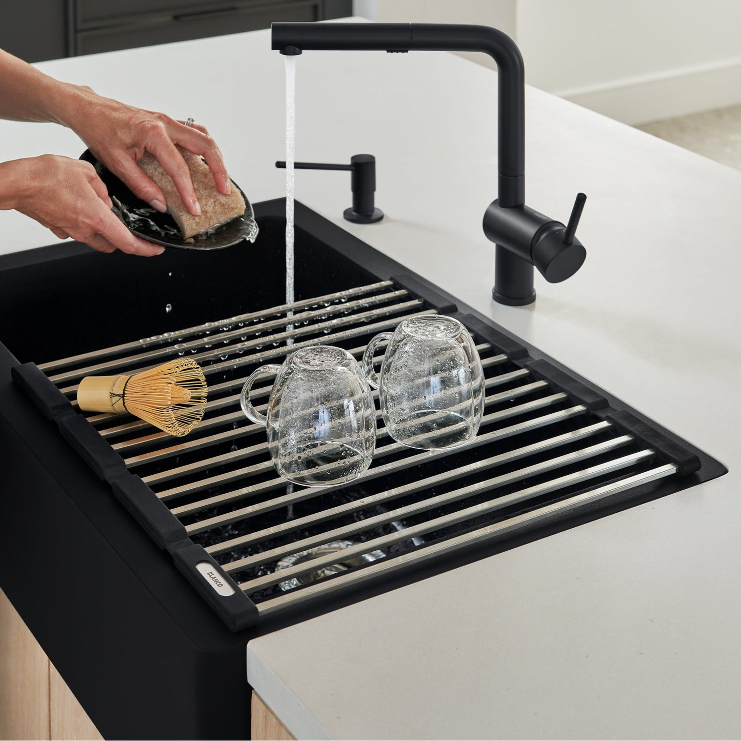 BLANCO Precis Stainless Steel Foldable Drying Mat