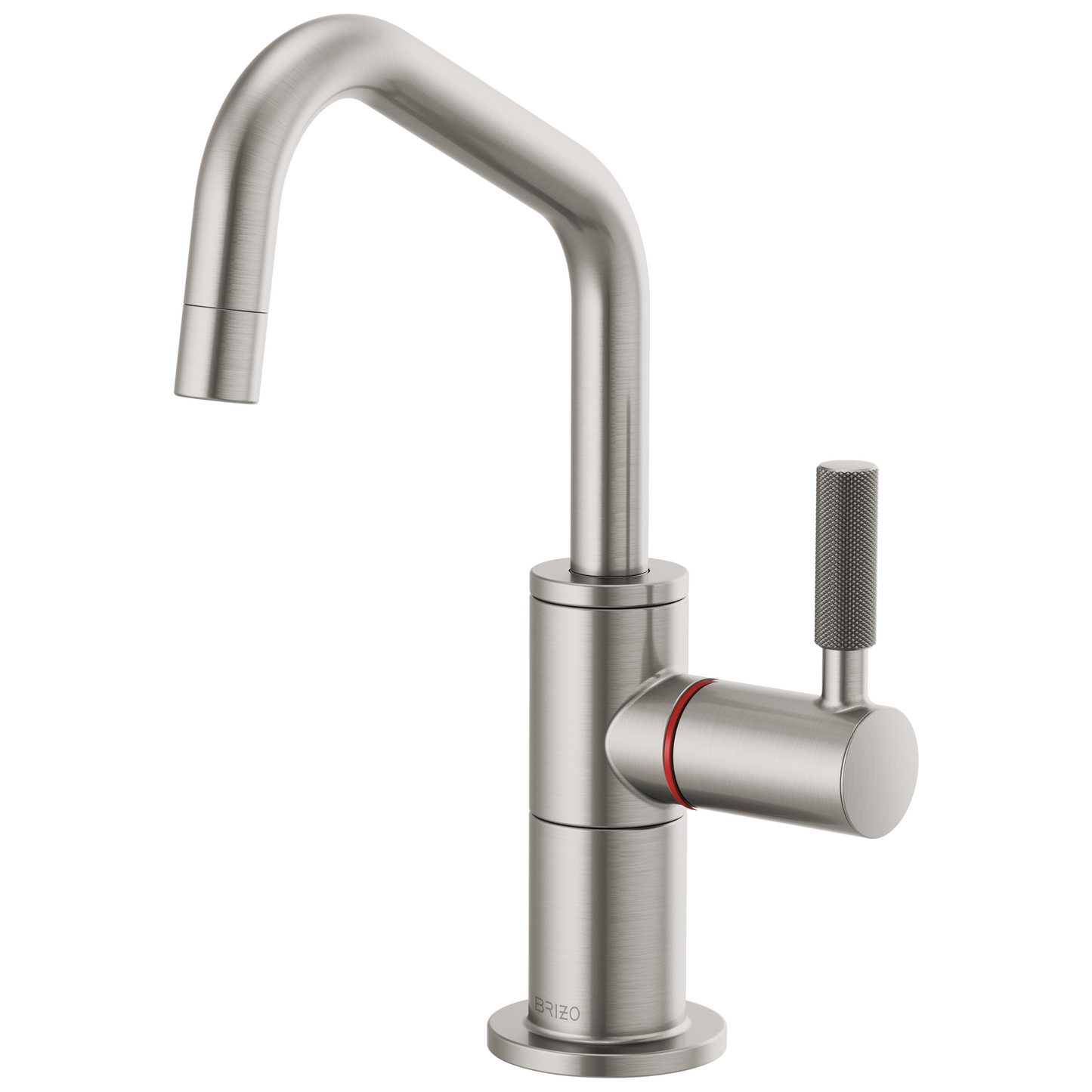 Brizo Litze 61363LF Beverage Faucet with Angled Spout and Knurled Handle, stainless