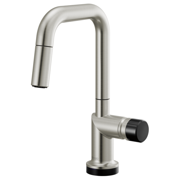 Brizo Odin 64965LF SmartTouch Pull-Down Prep Kitchen Faucet with Square Spout - Less Handle