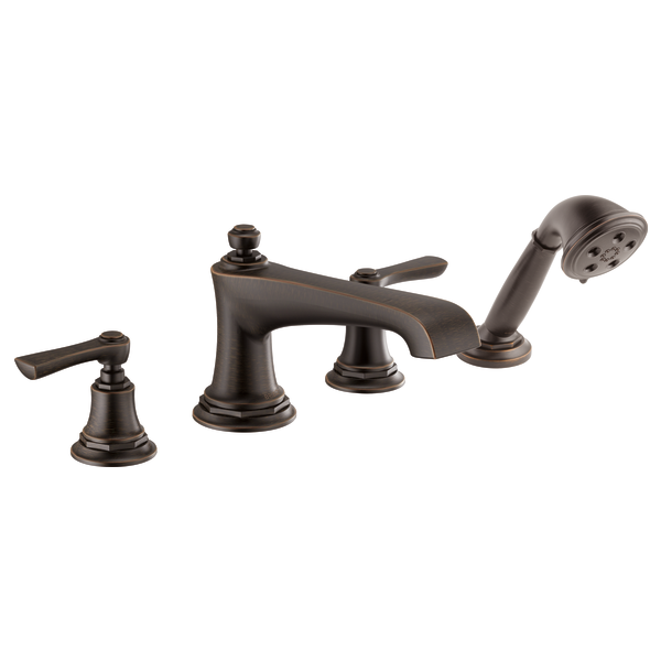 Brizo Rook T67460 Roman Tub Faucet with Handshower - Less Handles