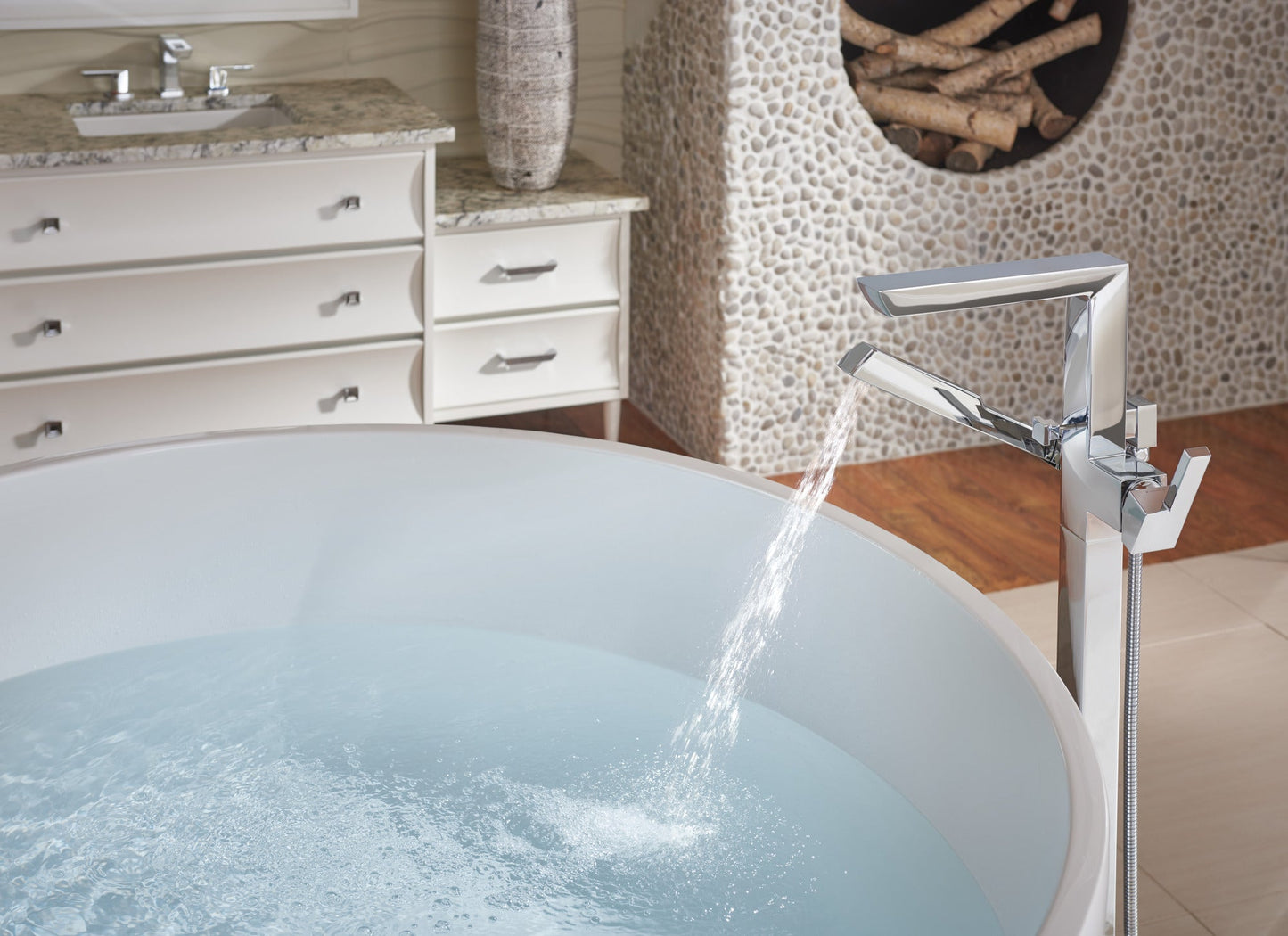 Brizo Vettis T70188 Single-Handle Floor Mount Tub Filler