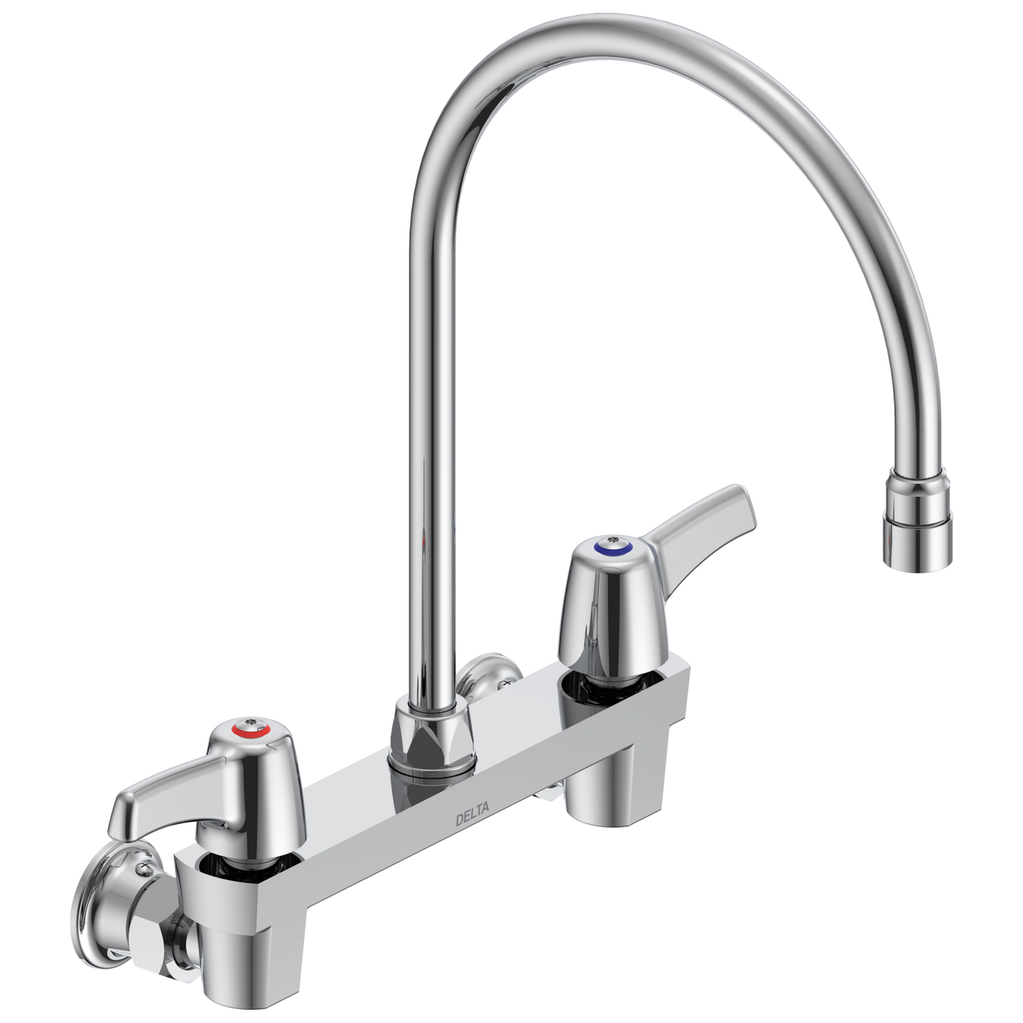 Commercial 28C3 / 28C4 / 28C6 28C4933 Two Handle 8 In Wallmount Service Sink Faucet