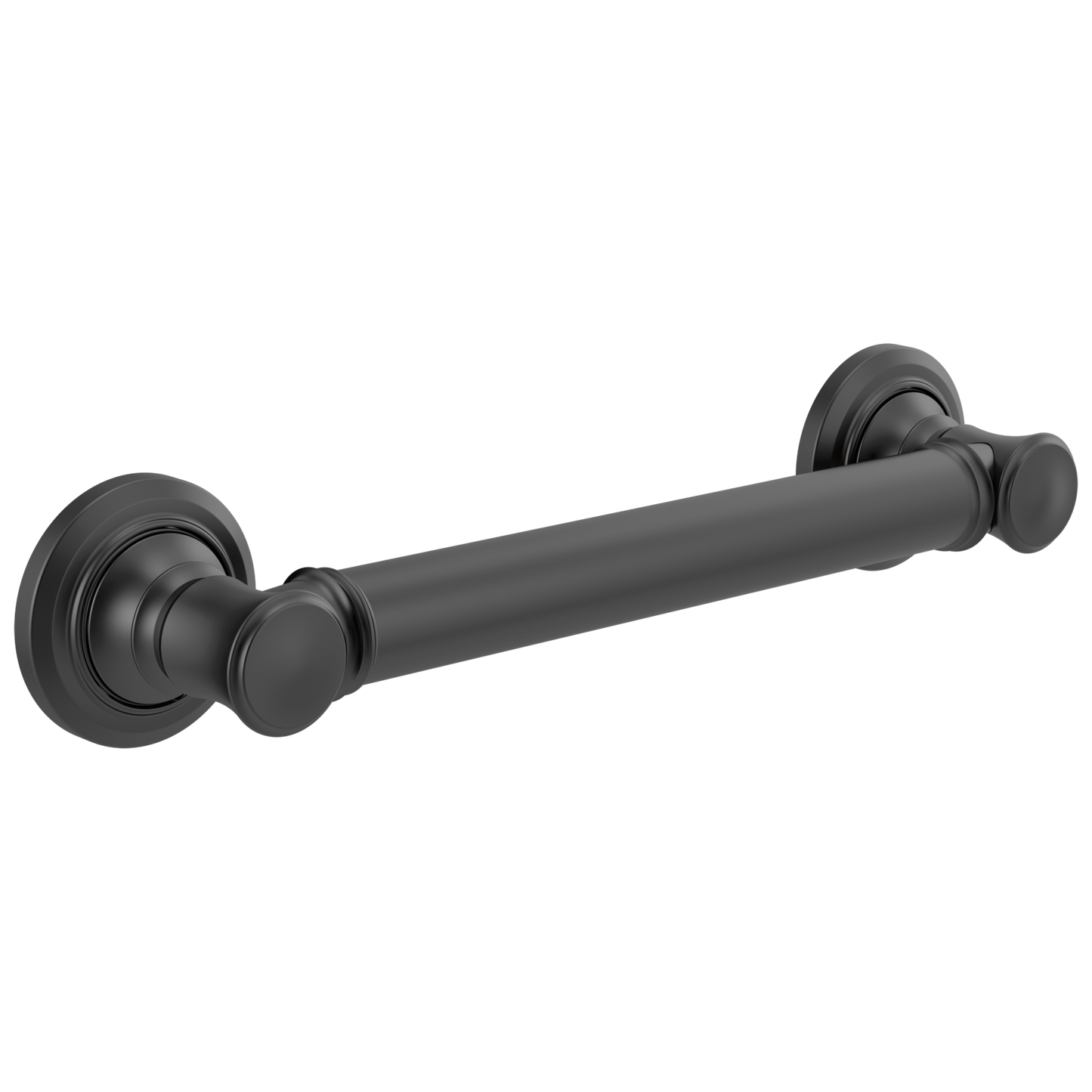 Delta BathSafety 41612 12" Traditional Decorative ADA Grab Bar, matte black