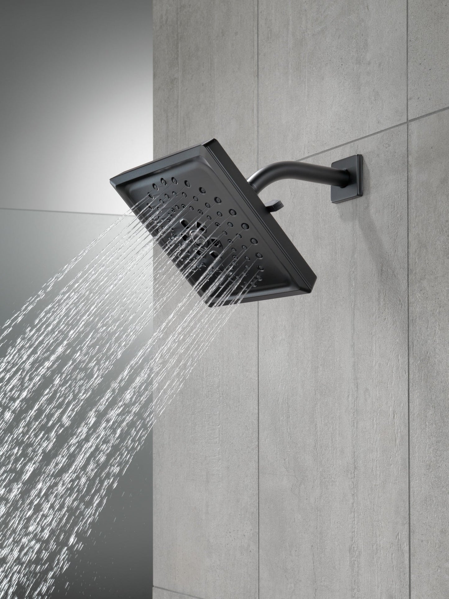 Delta Universal Showering Components 52684 H2OKINETIC 3-Setting Raincan Shower Head, matte black - view 4