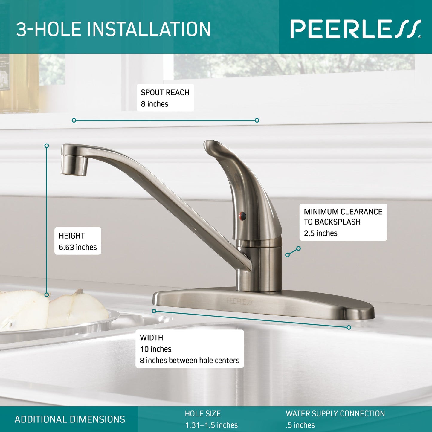 Peerless Core P110LF Single Handle Kitchen Faucet