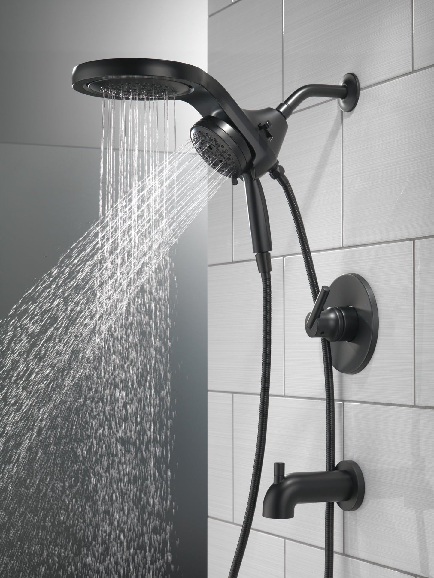 Delta Trinsic T14459 Monitor 14 Series Tub & Shower Trim - Less Head, matte black - view 4