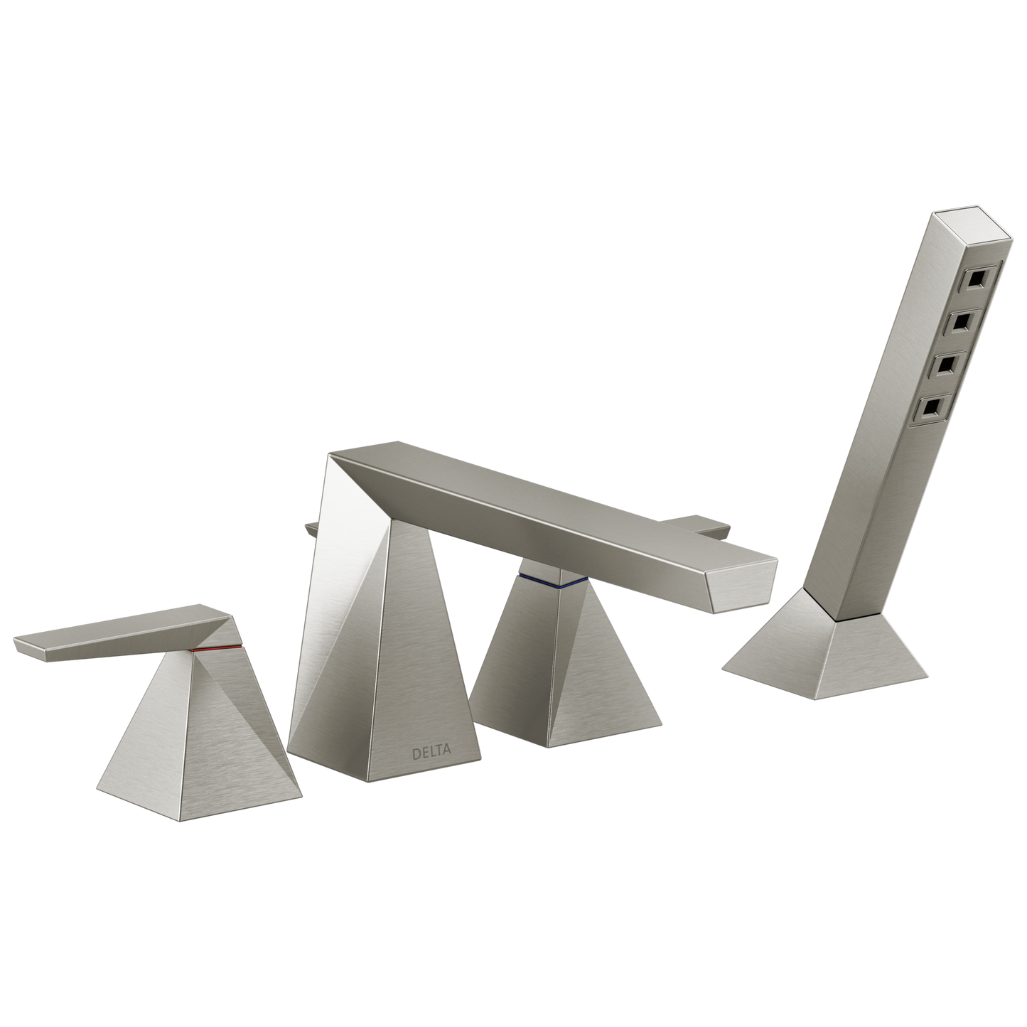 Delta Trillian T4743 Two-Handle Roman Tub Trim with Hand Shower