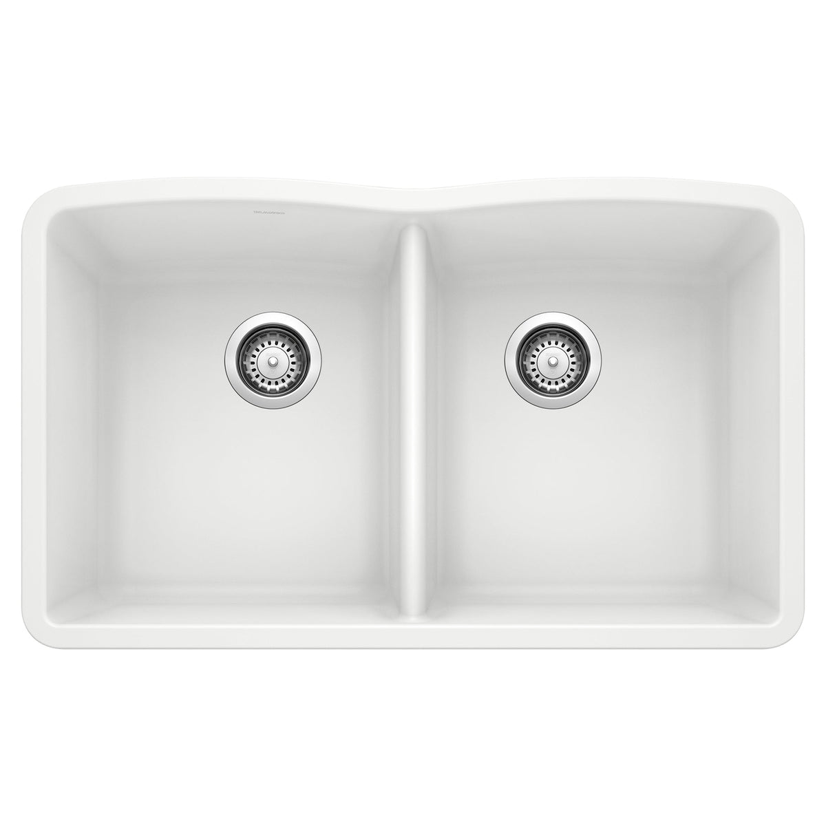 BLANCO 440185 Diamond Equal Double Bowl Kitchen Sink - White