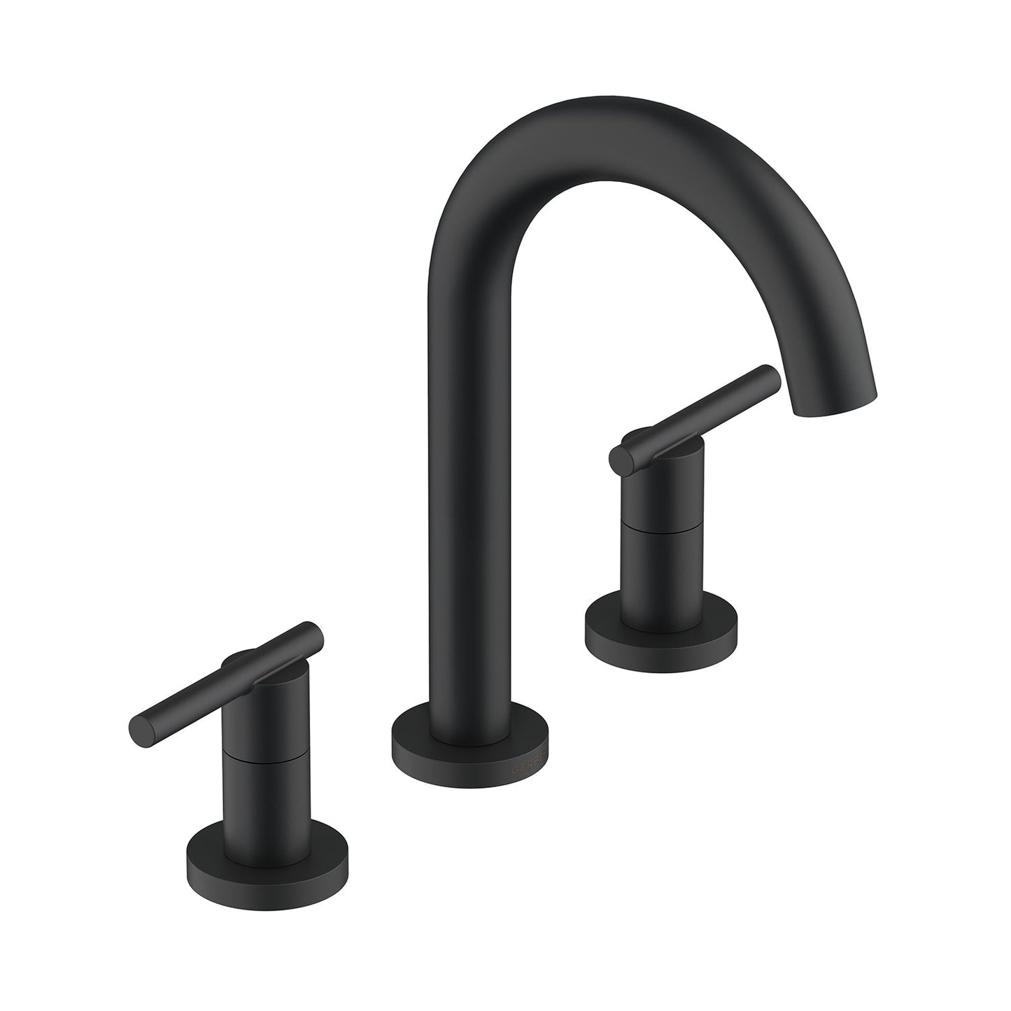 Gerber D303658 Parma Trim Line 2H Widespread Lavatory Faucet w/ Metal Touch Down Drain 1.2gpm - Satin Black