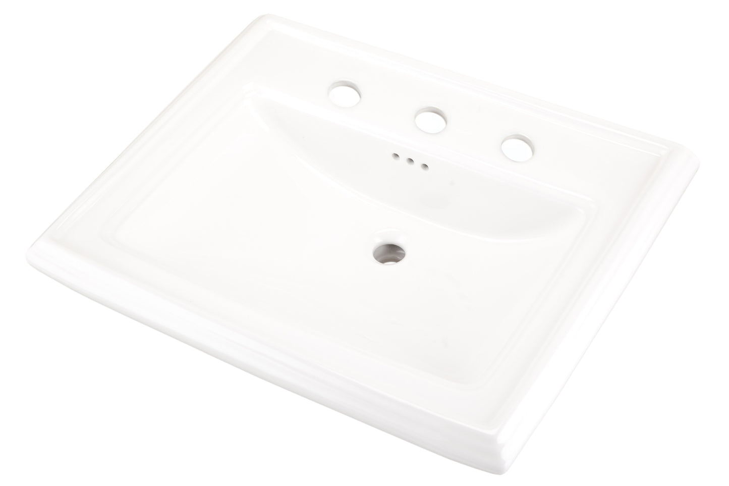 Gerber G0012589 Logan Square Standard Ped Lav 27.38"x21.25" 8"CC White - White