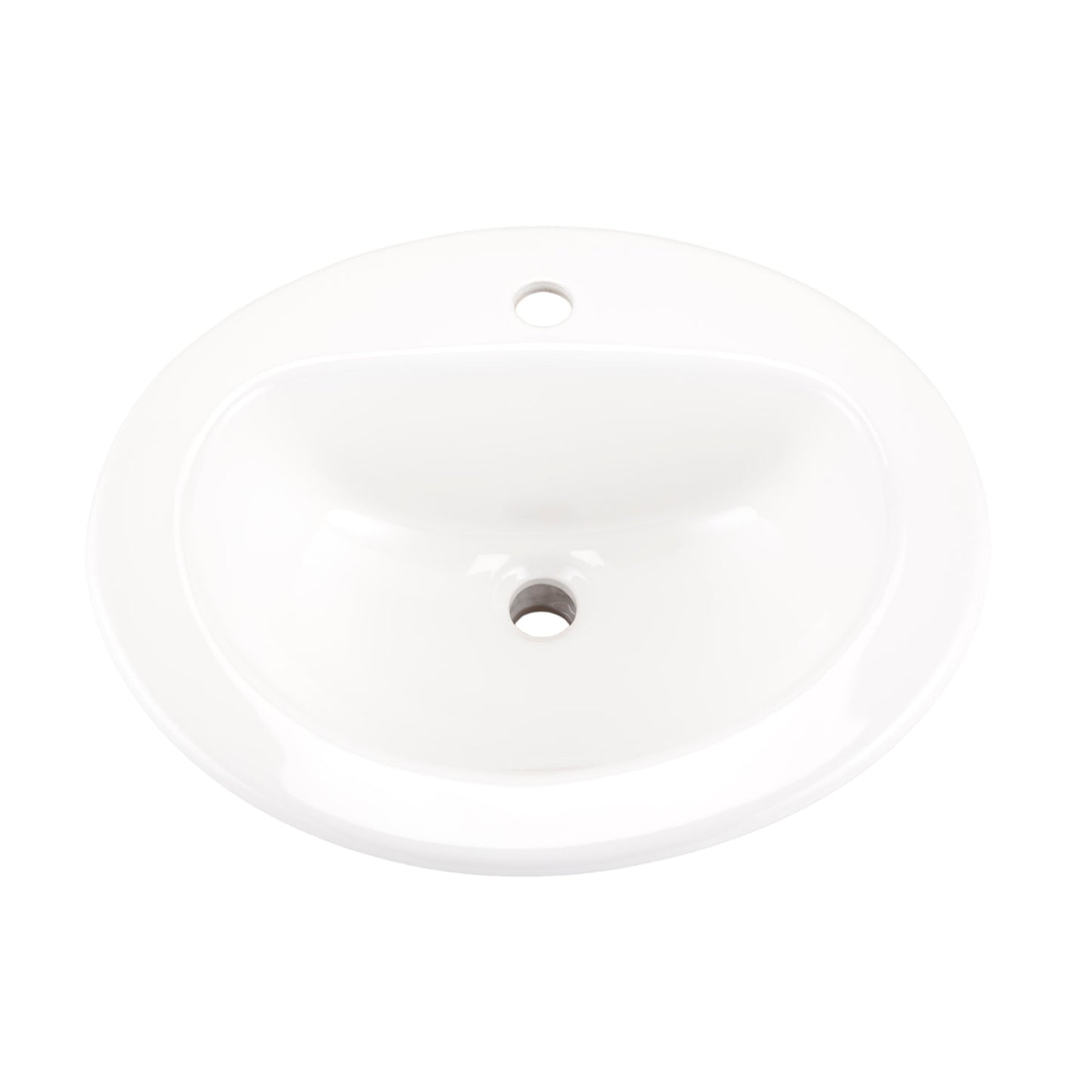 Gerber G0012831CH Maxwell S-Rim Lav 20"X17"Oval 1-Hole in Trapezoid Carton White - White