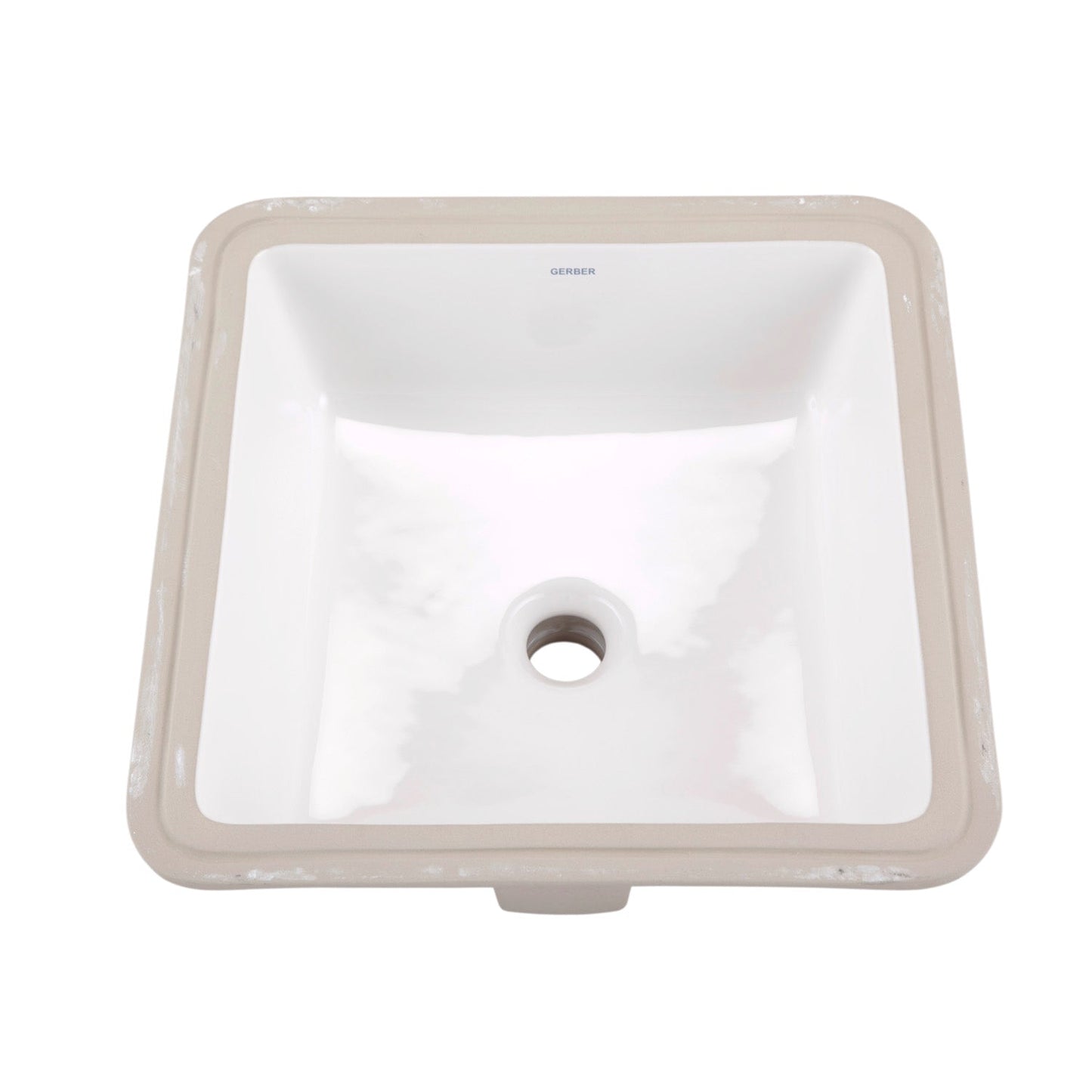 Gerber G0013710 Wicker Park Undercounter Lavatory 16" x 16" Square White - White