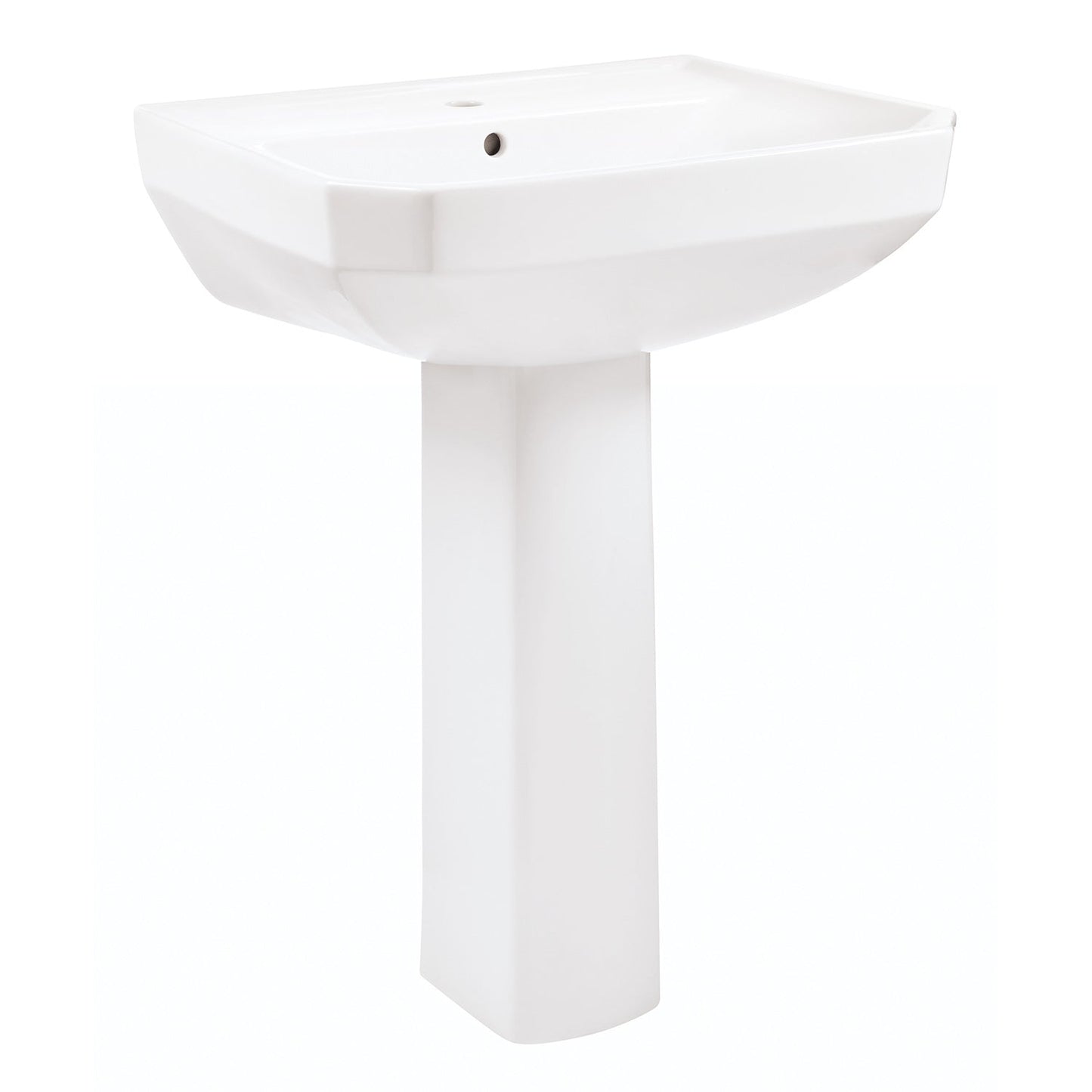 Gerber G0023562 Viper Standard Single Hole Ped Lav Combo: G0013562 Lav w/ G0029834 Ped White - White