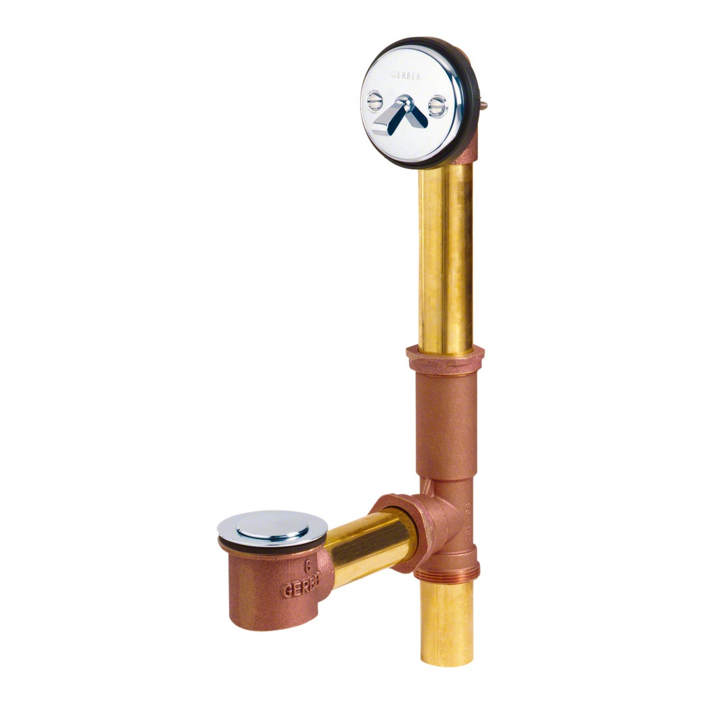 Gerber G0041808 Gerber Classics Pop-up 20 Gauge Drain for Standard Tub Chrome - Chrome