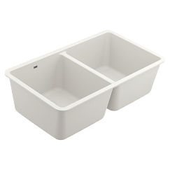 Moen 33 X 18.5 X 9.5 Granite Granite Double Bowl Sink