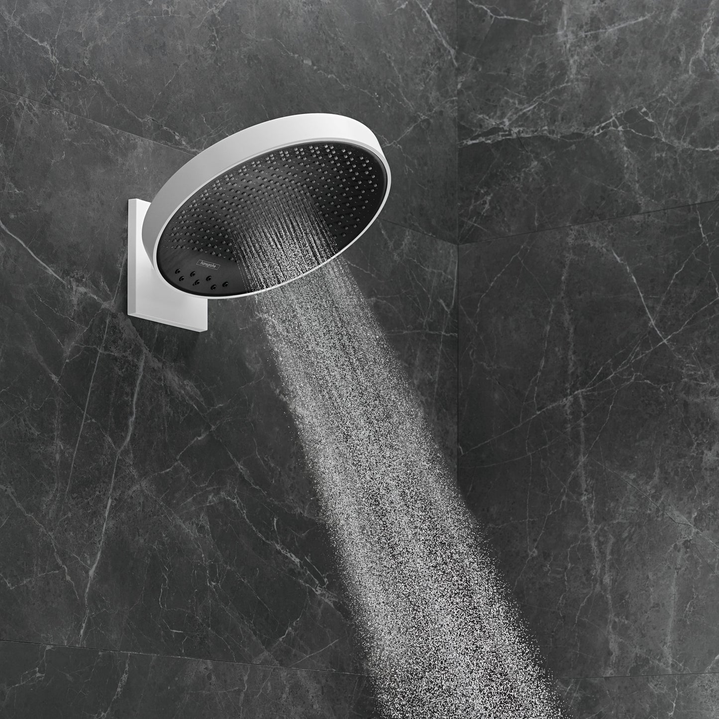 hansgrohe Rainfinity Showerhead 250 3-Jet, 1.75 GPM with RainSelect Thermostatic Trim for 4 Functions