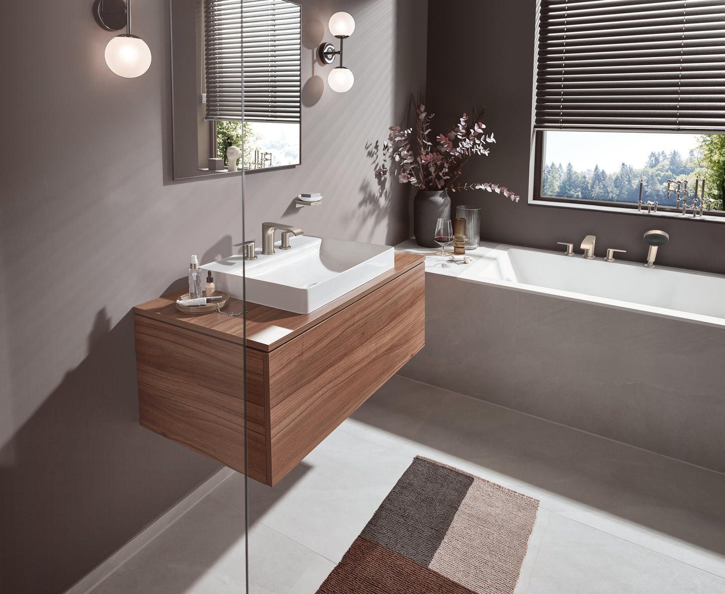 hansgrohe Vivenis Widespread Faucet 95 with Pop-UP Drain, 1.2 GPM