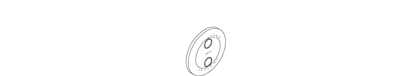 KOHLER K-1036313 Escutcheon, Stacked