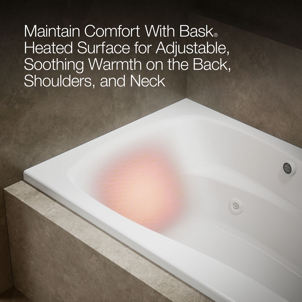 KOHLER K-1239-R Mariposa 60" x 36" alcove whirlpool, right drain
