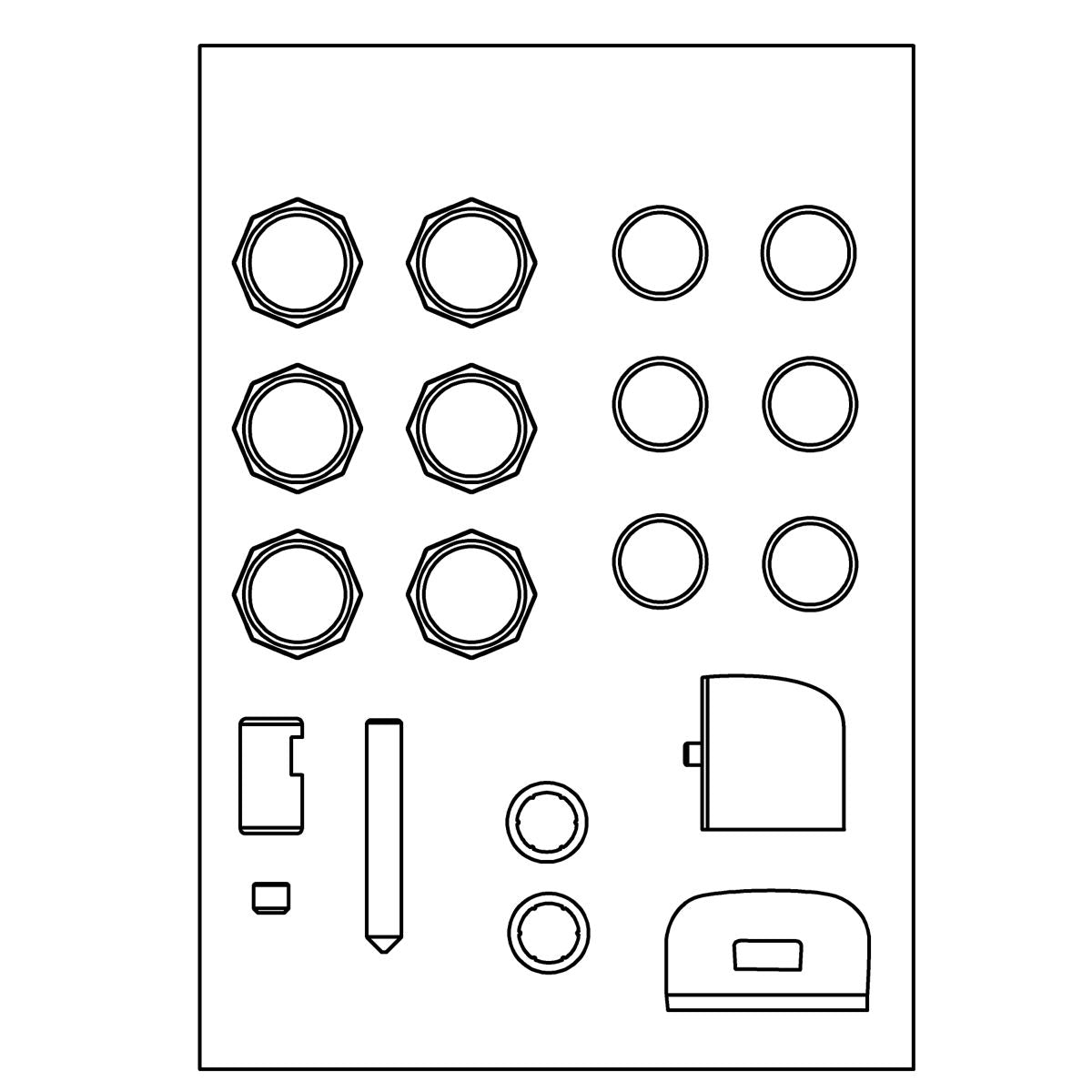 KOHLER K-1511459 Plastic Parts Service Kit, vibrant brushed nickel