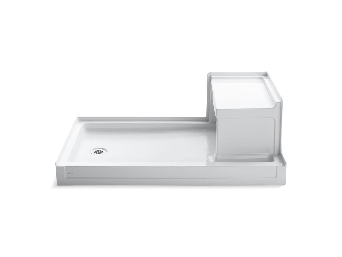 KOHLER K-1979 Tresham 60" x 36" alcove shower base, left drain