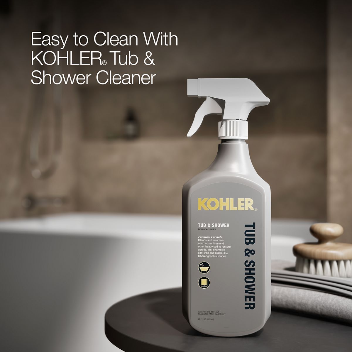 KOHLER K-20202-LA Underscore 60" x 32" alcove bath with integral apron, integral flange, and left-hand drain