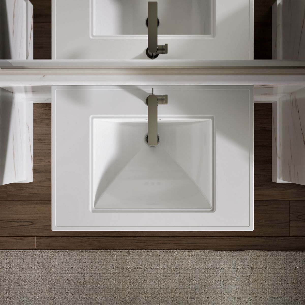 KOHLER K-2268-1 Memoirs 30-3/4" rectangular pedestal bathroom sink