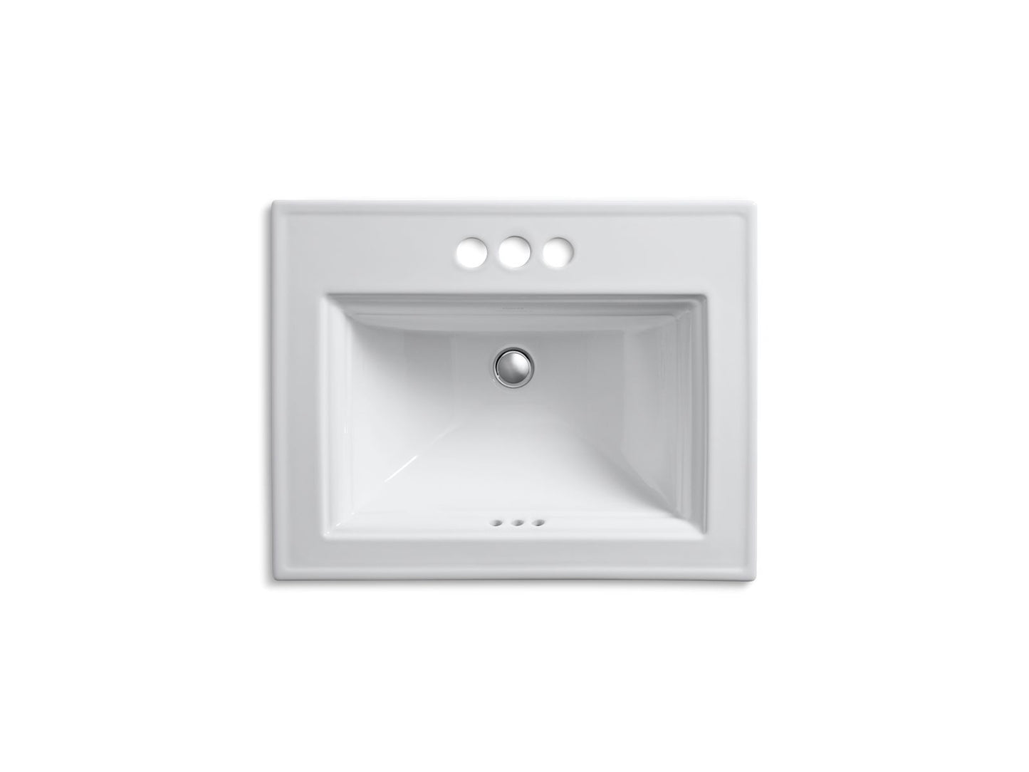KOHLER Memoirs Stately 22-3/4" rectangular drop-in bathroom sink