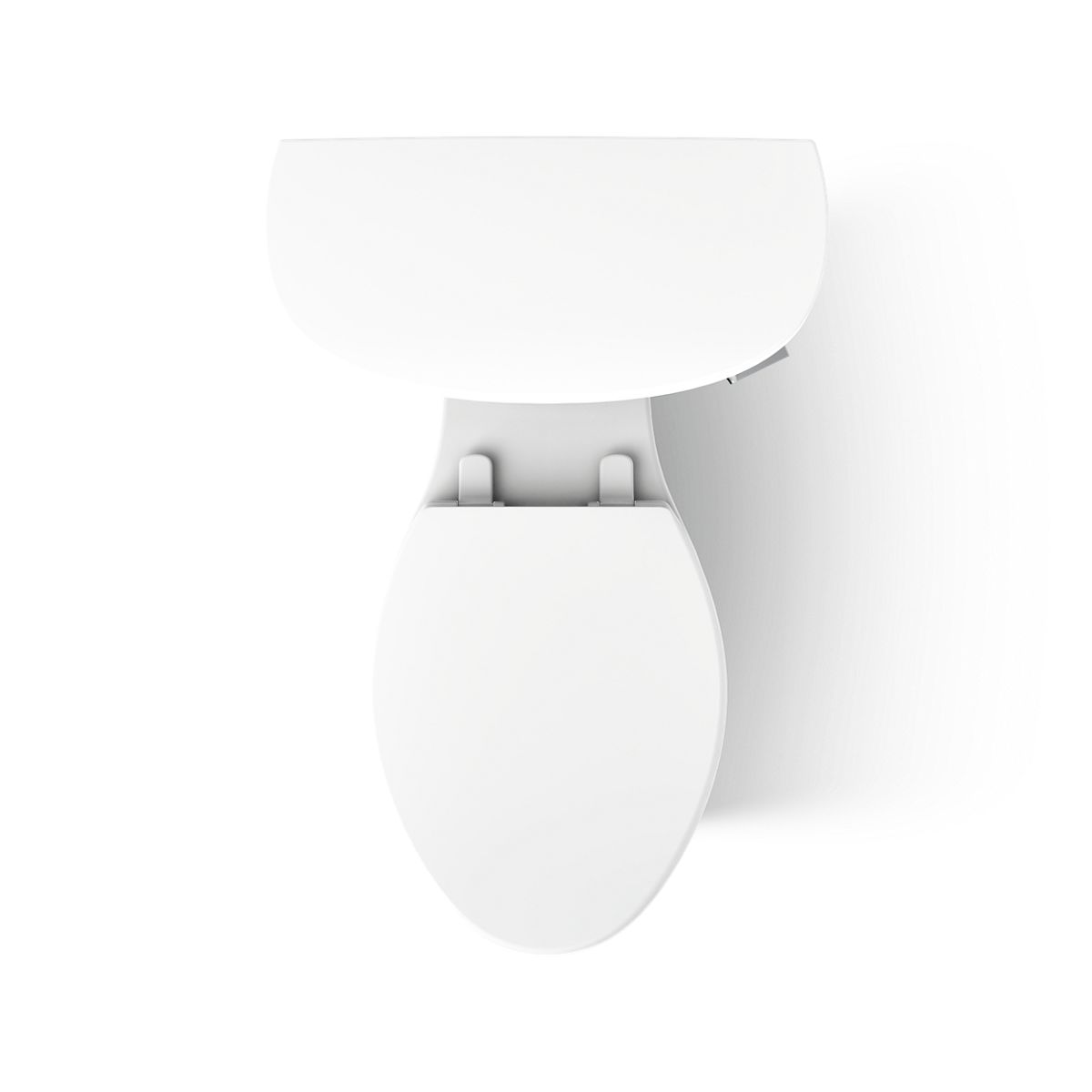KOHLER K-25077-SSTR Kingston ComForteeight Two-piece elongated 1.28 gpf chair height toilet with right-hand trip lever,...