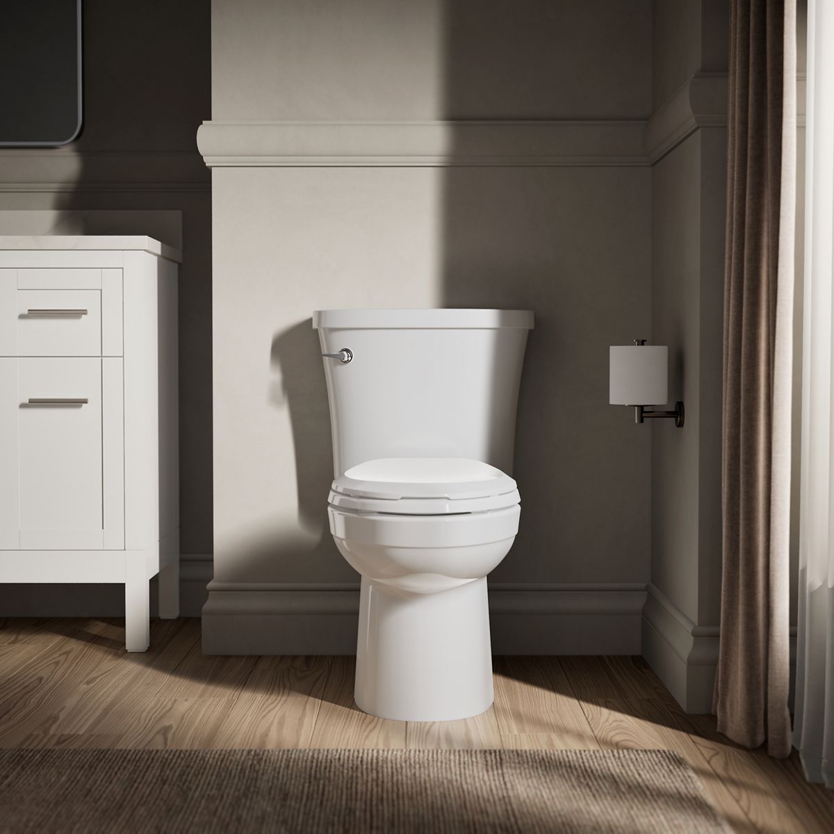 KOHLER K-25087-0 K-25087 Kingston Two-piece Elongated 1.28 GPF Toilet, white - view 5