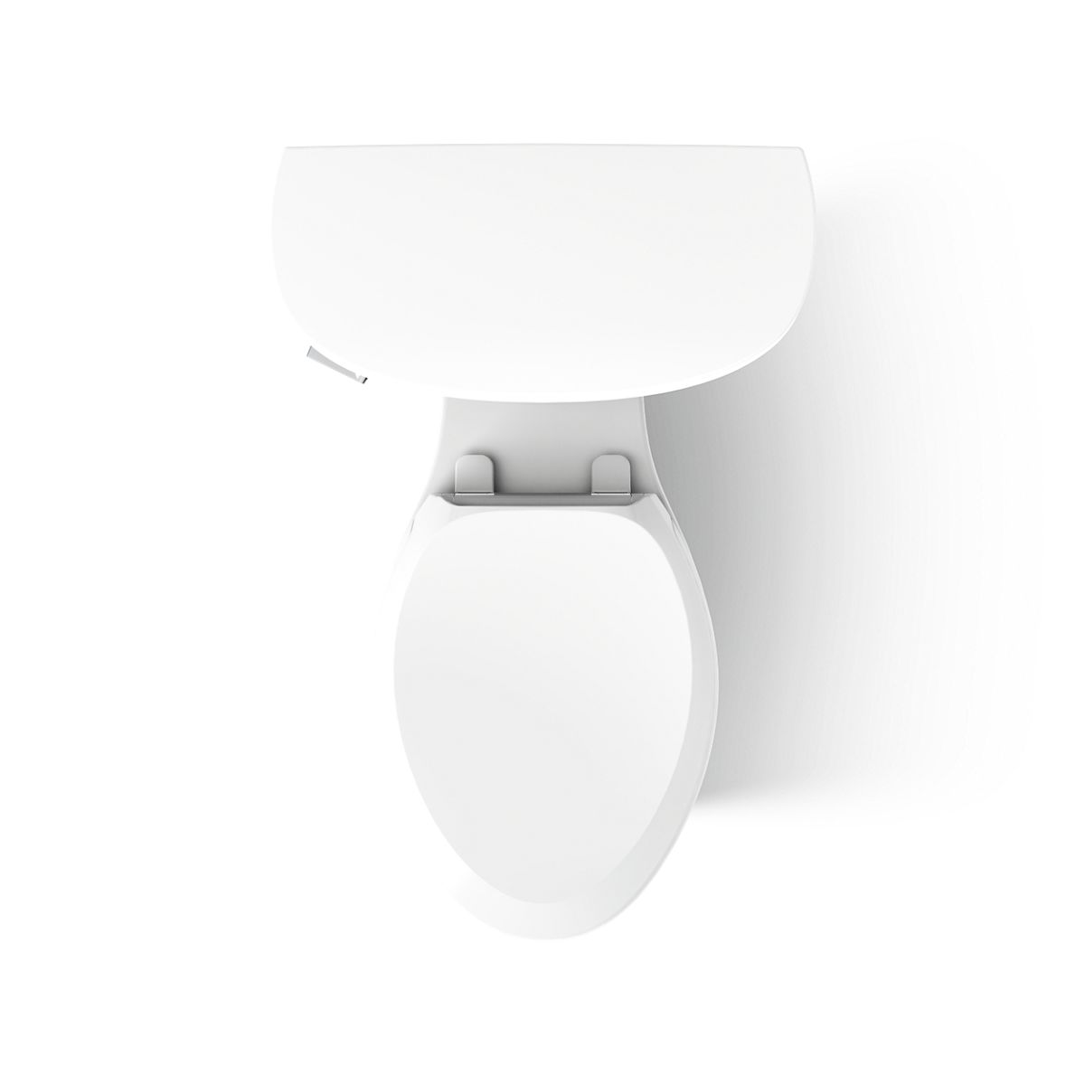 KOHLER K-25087-SS Kingston Two-piece elongated 1.28 gpf toilet with antimicrobial finish, white - view 5