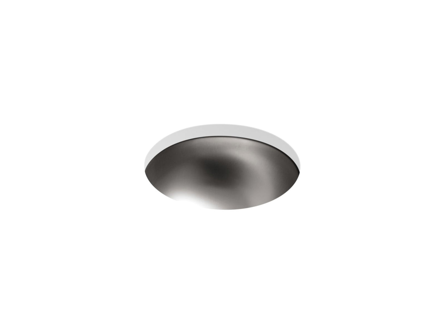 KOHLER K-2610-SU Bolero 13-3/4" round drop-in/undermount bathroom sink, no overflow