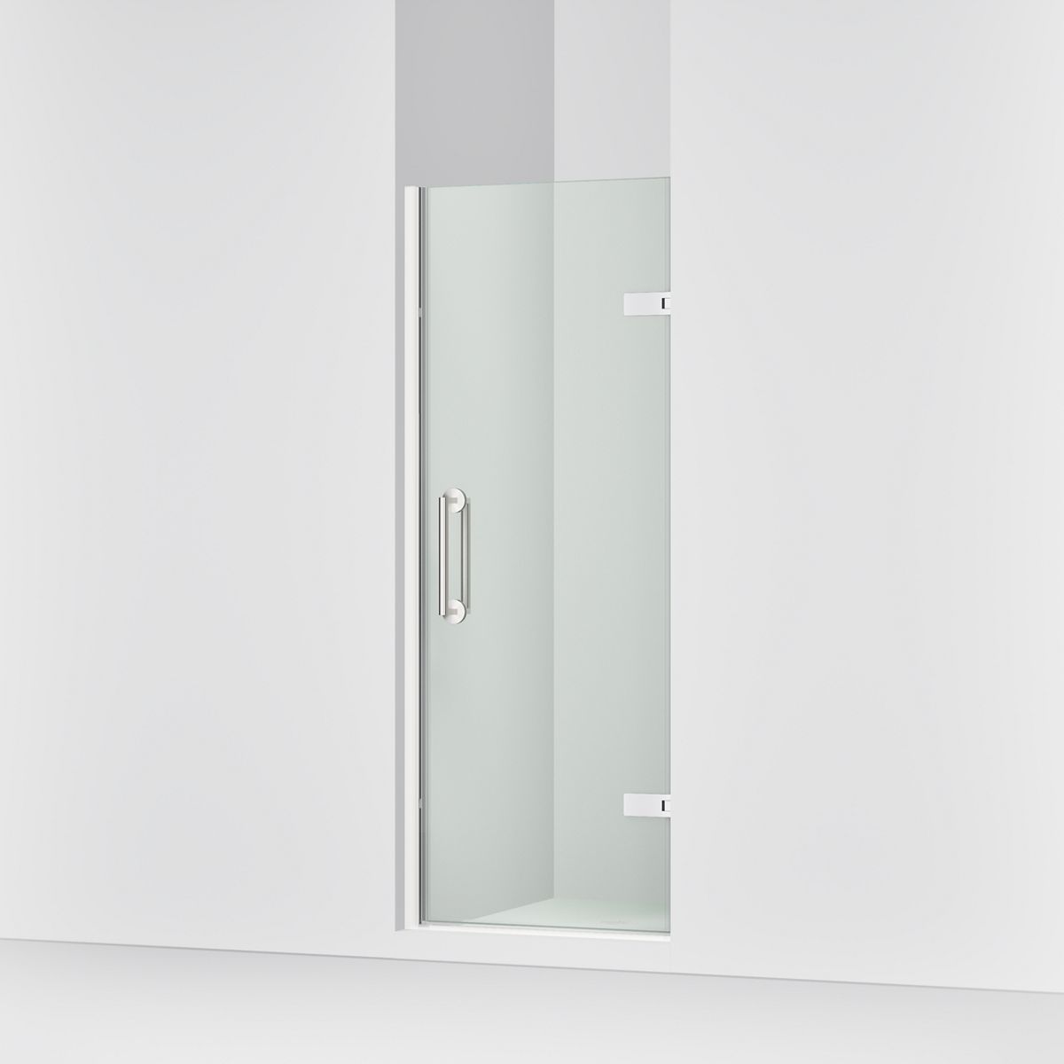 KOHLER K-27577-10L Components 27-5/8" – 28-3/8" W x 71-1/2" frameless pivot shower door with 3/8" Crystal Clear glass and...